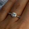 925 Sterling Silver Rj Topaz Ring Size 7