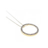 14K YELLOW GOLD DIAMONDS CHAIN WITH PENDANT