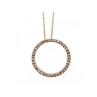 14K YELLOW GOLD DIAMONDS CHAIN WITH PENDANT