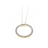 14K YELLOW GOLD DIAMONDS CHAIN WITH PENDANT