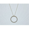 14K YELLOW GOLD DIAMONDS CHAIN WITH PENDANT