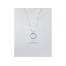 14K YELLOW GOLD DIAMONDS CHAIN WITH PENDANT