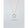 14K Yellow Gold Diamonds Chain With Pendant