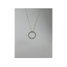 14K YELLOW GOLD DIAMONDS CHAIN WITH PENDANT