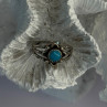 925 Sterling Silver Turquoise Ring Size 5.5