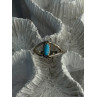 925 Sterling Silver Turquoise Ring Size 5.5