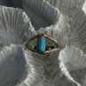 925 Sterling Silver Turquoise Ring Size 5.5