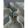925 Sterling Silver Turquoise Ring Size 5.5