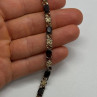 925 Sterling Silver Garnet Flowers Bracelet