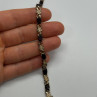 925 Sterling Silver Garnet Flowers Bracelet