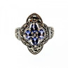 Vintage 925 Sterling Silver Amethyst & Marcasites Ring Size 5.5
