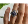 Vintage 925 Sterling Silver Amethyst & Marcasites Ring Size 6