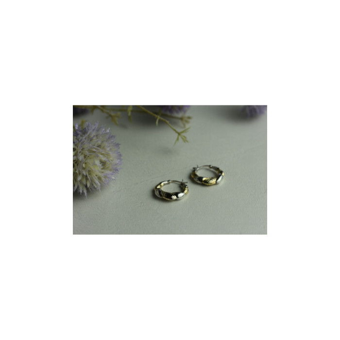 925 Sterling Silver Gold Plated Earrings