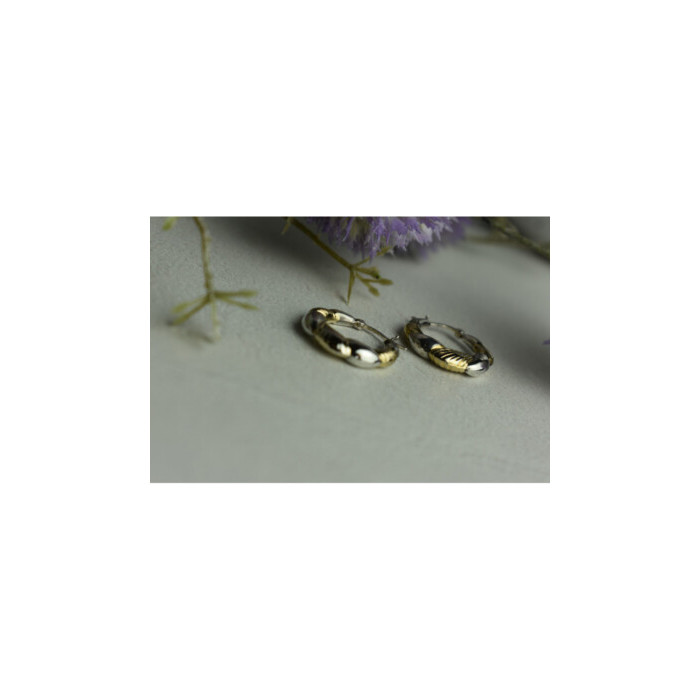 925 Sterling Silver Gold Plated Earrings