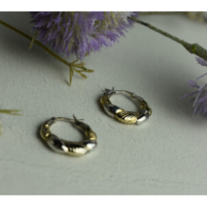 925 Sterling Silver Gold Plated Earrings