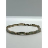 925 Sterling Silver Opal Bracelet 7.5 in