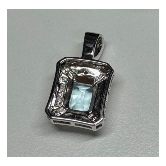 925 Sterling Silver Topaz Pendant