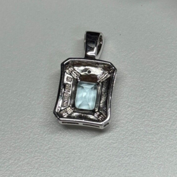 925 Sterling Silver Topaz Pendant