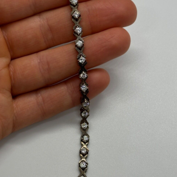 925 Sterling Silver CZ Bracelet