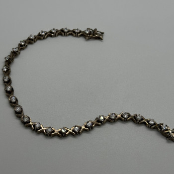 925 Sterling Silver CZ Bracelet