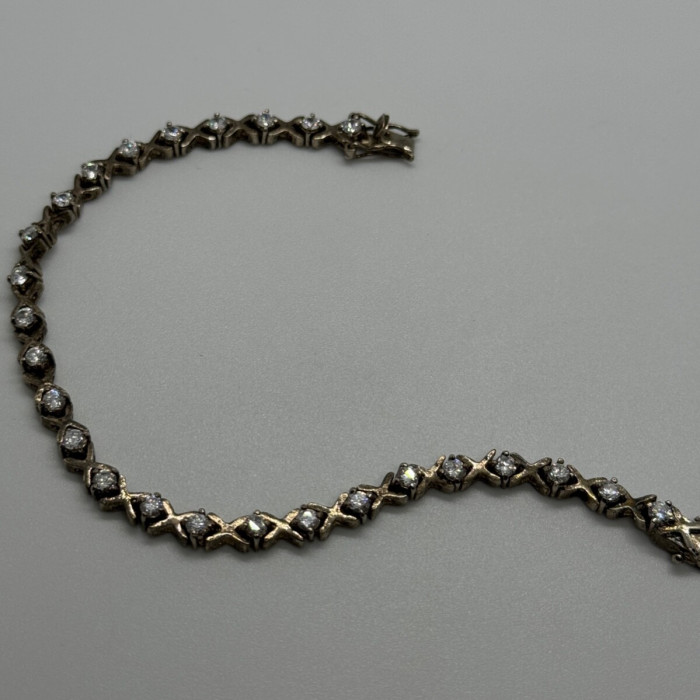 925 Sterling Silver CZ Bracelet