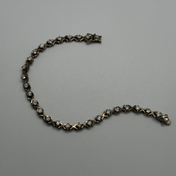 925 Sterling Silver CZ Bracelet