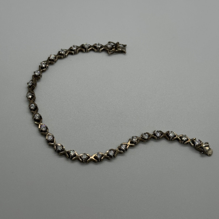 925 Sterling Silver CZ Bracelet