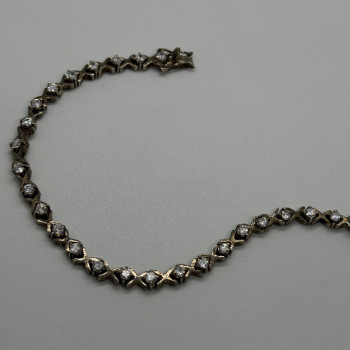 925 Sterling Silver CZ Bracelet