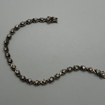 925 Sterling Silver CZ Bracelet