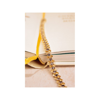 925 STERLING SILVER CITRINE & AMETHYST BRACELET SIZE 7.5 IN