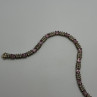 925 Sterling Silver Morganite & Goshenite Bracelet