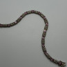 925 Sterling Silver Morganite & Goshenite Bracelet