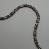 925 Sterling Silver Morganite & Goshenite Bracelet