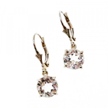 925 Sterling Silver Clear Quartz Earrings