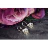 925 Sterling Silver Clear Quartz Earrings
