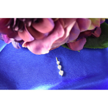 925 Sterling Silver CZ Three Hearts Pendant