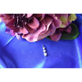 925 Sterling Silver CZ Three Hearts Pendant