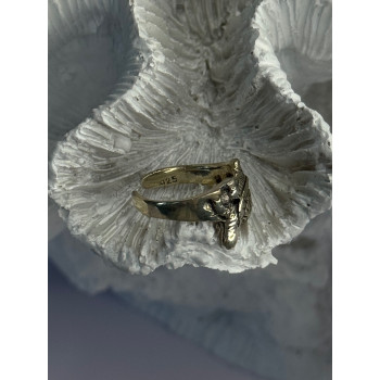 925 Sterling Silver Turtle Ring Sizable Maximum Size 3