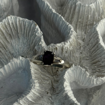 925 Sterling Silver Tourmaline & Beryl Ring Size 8.5