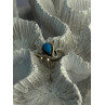 925 Sterling Silver Turquoise Ring Size 4