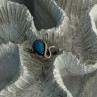 925 Sterling Silver Turquoise Ring Size 4
