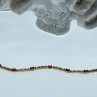 925 Sterling Silver Gold Plated Spinel & CZ Bracelet Size 7.5 IN