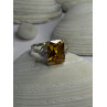 925 Sterling Silver Citrine & Beryl Ring Size 11