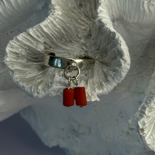Vintage 925 Sterling Silver Red Agate Ring Sizable Maximum 6