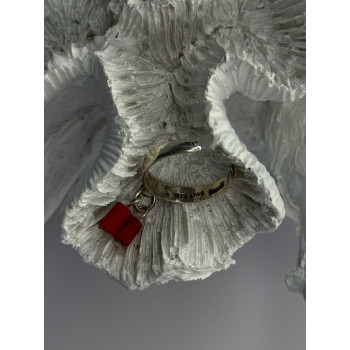 Vintage 925 Sterling Silver Red Agate Ring Sizable Maximum 6