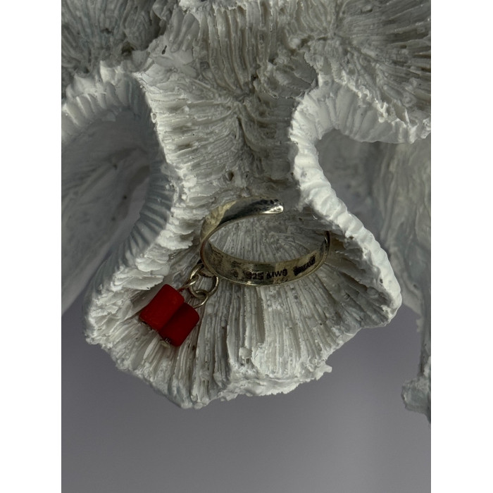 Vintage 925 Sterling Silver Red Agate Ring Sizable Maximum 6