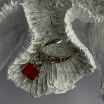 Vintage 925 Sterling Silver Red Agate Ring Sizable Maximum 6
