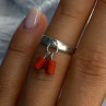 Vintage 925 Sterling Silver Red Agate Ring Sizable Maximum 6