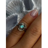 Vintage 925 Sterling Silver Turquoise Ring Size 3