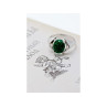 925 Sterling Silver Malachite Ring Size 7